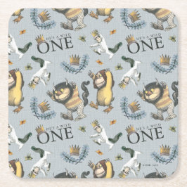 Porta-copo De Papel Quadrado Onde Vivem os Monstros Padrão 1º Aniversário