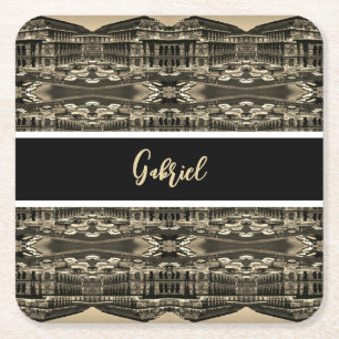 Porta-copo De Papel Quadrado Ópera Vintage Áustria Viena Staatsoper