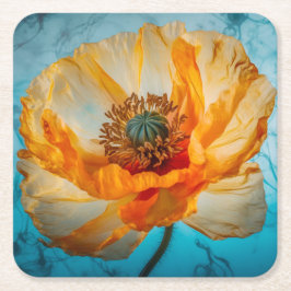 Porta-copo De Papel Quadrado Orange Beauty