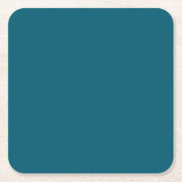 Porta-copo De Papel Quadrado Orçamento Simples Cor Sólida Verde-azulado