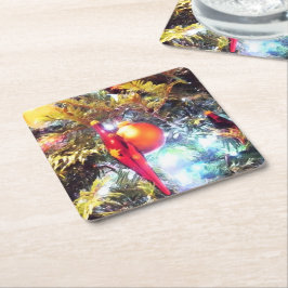 Porta-copo De Papel Quadrado Ornamentos Iluminantes