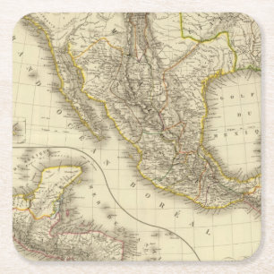 Porta-copo De Papel Quadrado Os Estados Unidos mexicanos, América Central