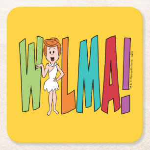 Porta-copo De Papel Quadrado Os Flintstones  WILMA!