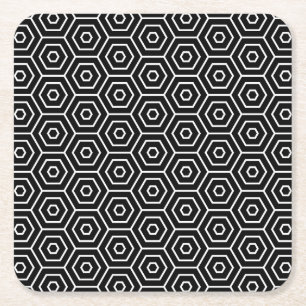 Porta-copo De Papel Quadrado Os hexágonos texture o teste padrão geométrico