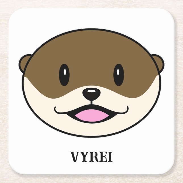 Porta-copo De Papel Quadrado Ótima Orquestra Sorridente (Frente)