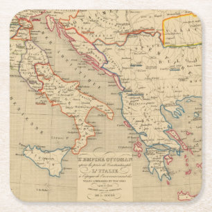 Porta-copo De Papel Quadrado Otomano de L'Empire, l'Italie, 1400 um 1500