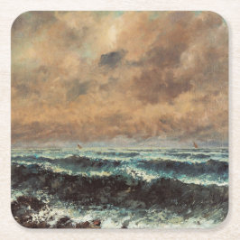 Porta-copo De Papel Quadrado Outono - Gustave Courbet