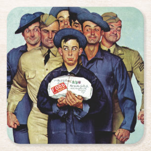 Porta-copo De Papel Quadrado Pacote de Willie Gillis da casa