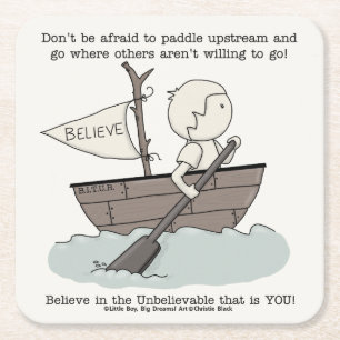 Porta-copo De Papel Quadrado Paddle Upstream