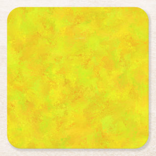 Porta-copo De Papel Quadrado Padrão Abstrato Laranja Amarelo Verde