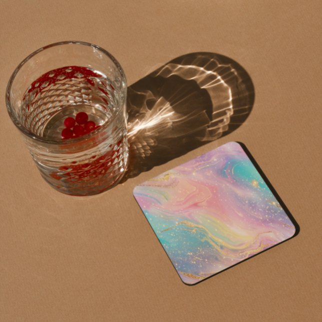 Porta-copo De Papel Quadrado Padrão abstrato Pastel Glitter Sem Costura (Criador carregado)