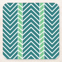 Padrão Chevron Azul-Verde