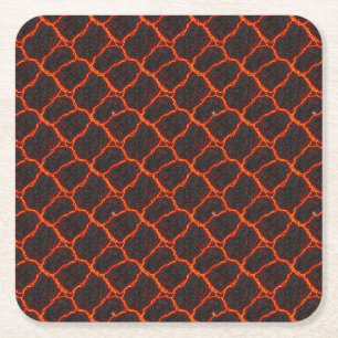 Porta-copo De Papel Quadrado Padrão contínuo de fluxo de lava