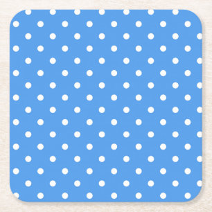 Porta-copo De Papel Quadrado padrão de bolinhas