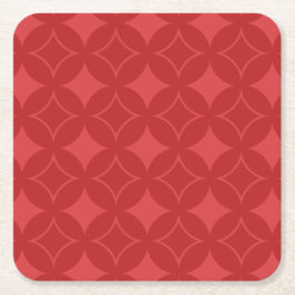 Porta-copo De Papel Quadrado Padrão de carga vermelha