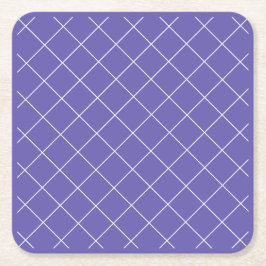 Porta-copo De Papel Quadrado Padrão de diamante roxo
