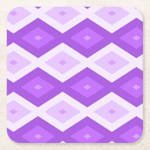 Porta-copo De Papel Quadrado Padrão de diamante roxo brilhante