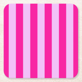 Porta-copo De Papel Quadrado Padrão de distribuição rosa e magenta