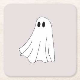 Porta-copo De Papel Quadrado Padrão de Fantasma Pastel Fofo
