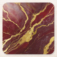 Padrão de Mármore Vermelho com Ouro