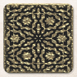 Porta-copo De Papel Quadrado Padrão de Nuggets de ouro