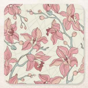 Porta-copo De Papel Quadrado Padrão de pomada: Papel elegante