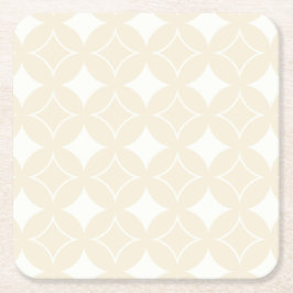 Porta-copo De Papel Quadrado Padrão de remessa bege