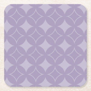Porta-copo De Papel Quadrado padrão de transporte de Lavanda