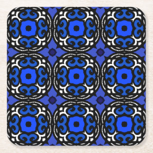 Porta-copo De Papel Quadrado Padrão étnico com motivos turcos