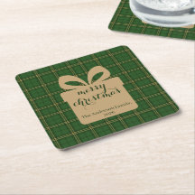 Padrão Festivo de Natal Xadrez Verde - 