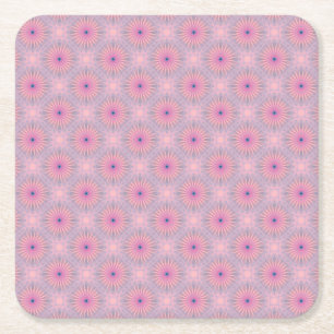Porta-copo De Papel Quadrado Padrão Mandala