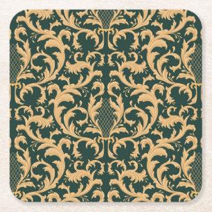 Porta-copo De Papel Quadrado Padrão vintage