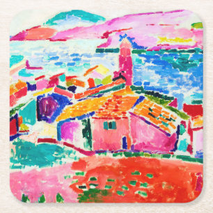Porta-copo De Papel Quadrado Paisagem, Matisse