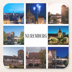 Porta-copo De Papel Quadrado paisagens de Nuremberg