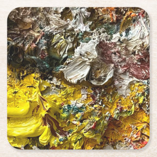 Porta-copo De Papel Quadrado Paleta de artistas #1