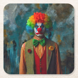 Porta-copo De Papel Quadrado Palhaço 2