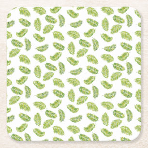 Porta-copo De Papel Quadrado Palmas Tropicais