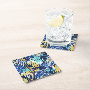 Porta-copo De Papel Quadrado Palmas tropicais do Porta copos Impressão