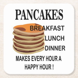 Porta-copo De Papel Quadrado Pancakes Faz Com Que A Cada Hora Seja Um Pancake F