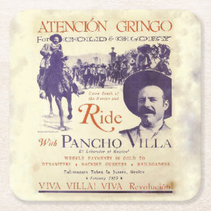 Porta-copo De Papel Quadrado Pancho Villa