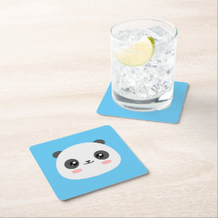 Porta-copo De Papel Quadrado Panda