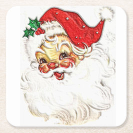 Porta-copo De Papel Quadrado Papai Noel