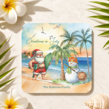 Papai Noel de Verão & Boneco de Neve Natal em Julh