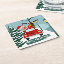 Papais noeis de Natal bonitos Porta copos de papel