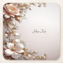 Papel de Apoio de Flores Rosa Suave e Brancas