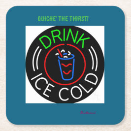 Porta-copo De Papel Quadrado Paper Coaster