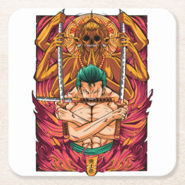 Porta-copo De Papel Quadrado Paper Coaster