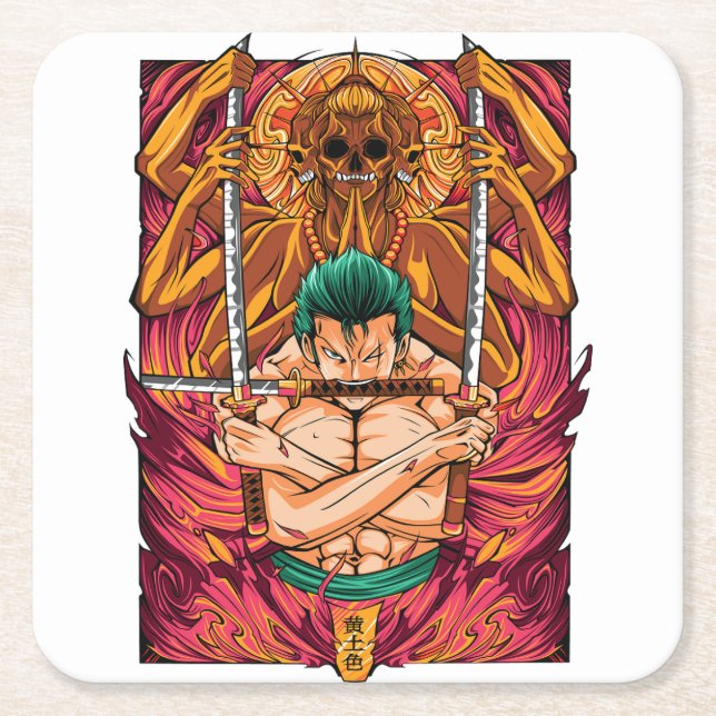 Porta-copo De Papel Quadrado Paper Coaster (Frente)