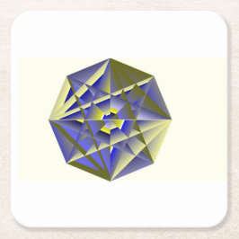 Porta-copo De Papel Quadrado Paper Crystal Coaster