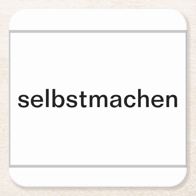 Porta-copo De Papel Quadrado Pappuntersetzer selber gestalten (Frente)